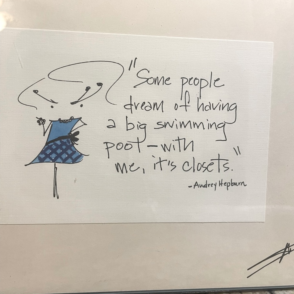 Signed framed art